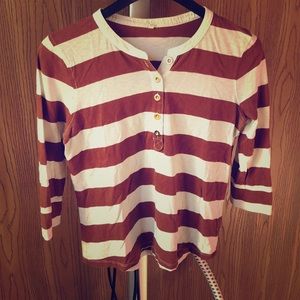 J. Crew Tops - Brown & Cream Striped J.Crew Top J. Crew Tops - Brown & Cream Striped J.Crew Top